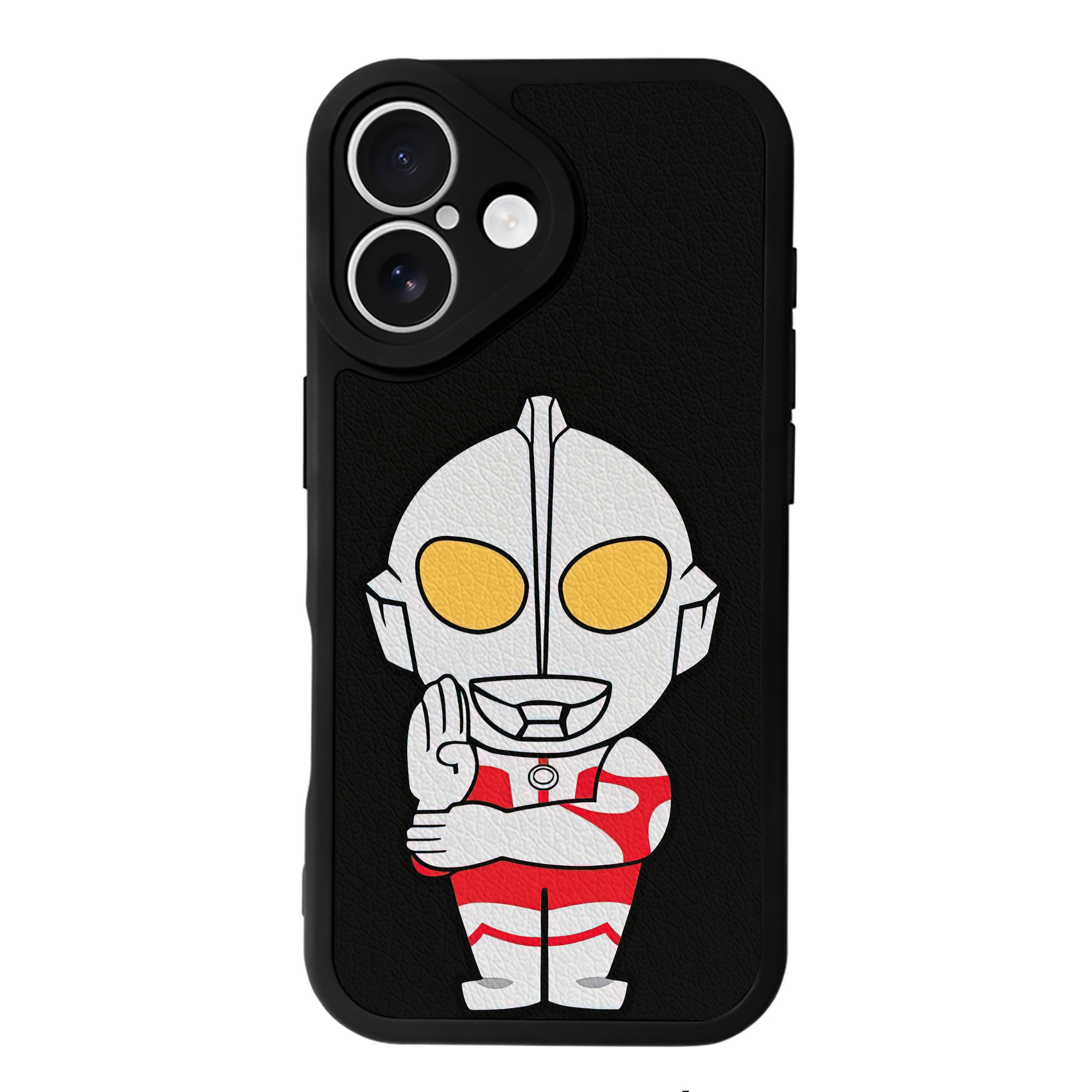 （画像用） ウルトラマン Ultraman 【iPhone 16シリーズ対応】シリコンスマホケース（レザー調） 材質：シリコン